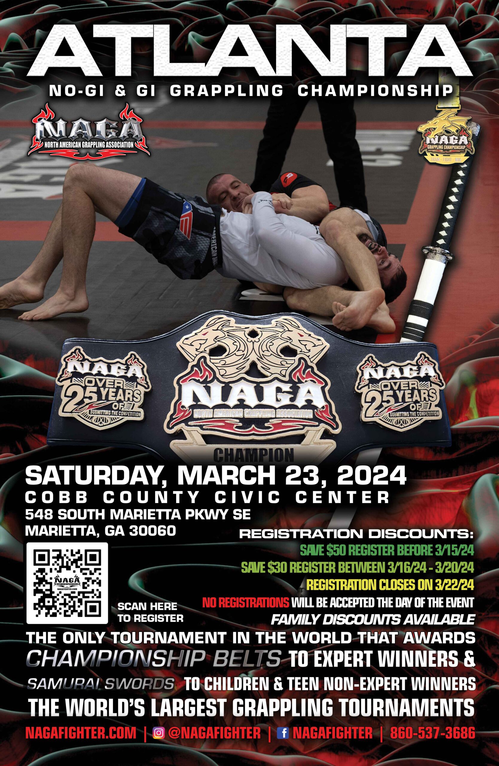 Atlanta Grappling & BJJ Championship Marietta, GA NAGA Fighter