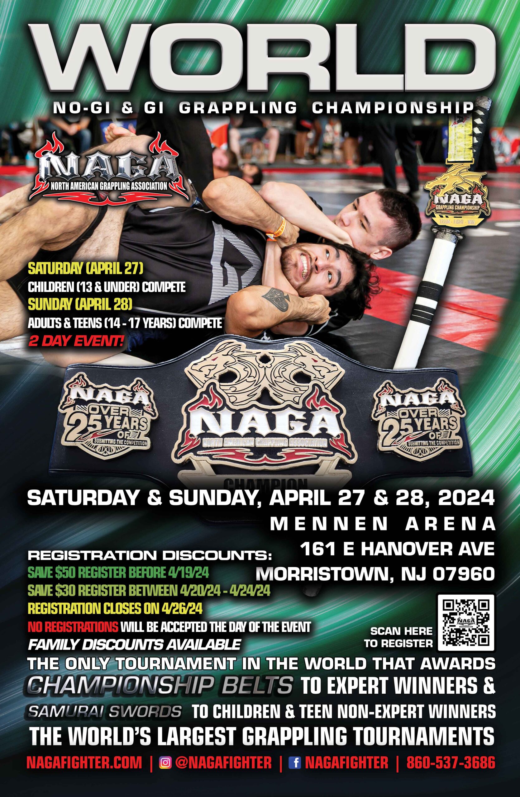 World Grappling & BJJ Championship Morristown, NJ NAGA Fighter